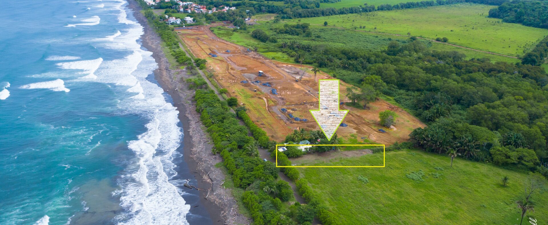 Hermosa beachfront lot, fully titled with utilities, construction plans, and direct beach access just minutes from Jaco. A rare opportunity.