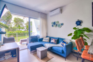 Bejuco beachfront lifestyle condo steps from the sand, with great amenities, sunset views, and a furnished ground-floor layout.