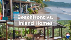 Beachfront and inland houses costa rica